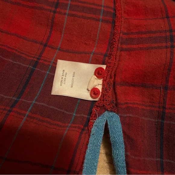 ST. JOHN’S BAY Women’s Red/Blue Plaid Flannel - Picture 6 of 8